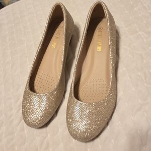 Dream Pairs Gold Women's Wedges
